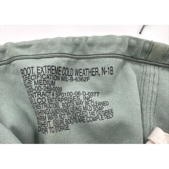 Vintage US Military N-1B Extreme Cold Weather Boots Mens MEDIUM Wool Liner READ - Picture 2 of 15